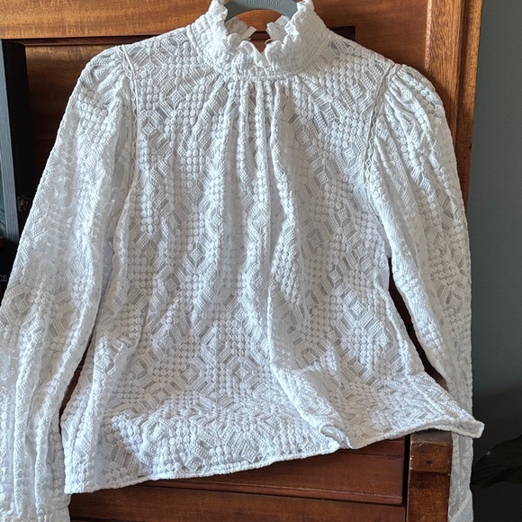 Sezane White Lace Top - Picture 11 of 11